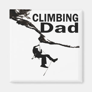 Felsen kletternder Vater Magnet