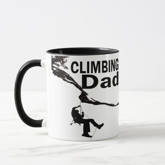 Felsen kletternder Vater Tasse (Links)