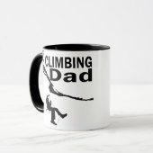 Felsen kletternder Vater Tasse (Vorderseite Links)