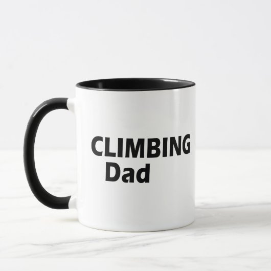 Felsen kletternder Vater Tasse (Links)