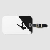 Felsen-KletternSilhouette Gepäckanhänger (Vorderseite (Horizontal))