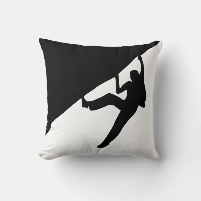 Felsen-KletternSilhouette Kissen (Vorderseite)