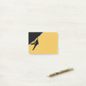 Felsen-KletternSilhouette Post-it Klebezettel (Auf Schreibtisch)