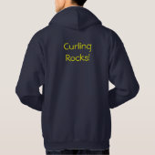 Felsen, kräuselnd hoodie (Rückseite)