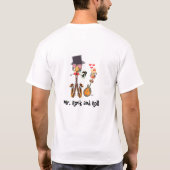 Felsen-Küken trifft Herrn Rock'n'Roll T-Shirt (Rückseite)