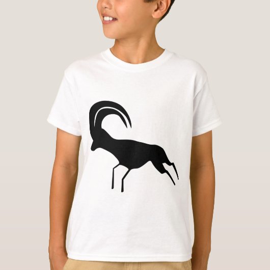 Felsen-Kunst-Saharaantilope T-Shirt (Vorderseite)