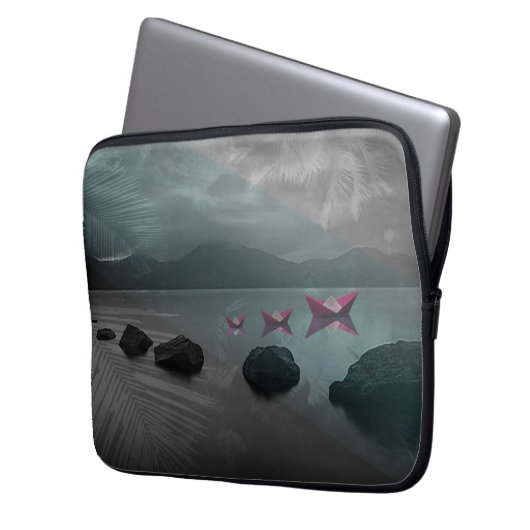 Felsen Laptopschutzhülle (Vorderseite Links)