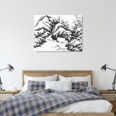 Felsen Leinwanddruck (Insitu (Schlafzimmer))