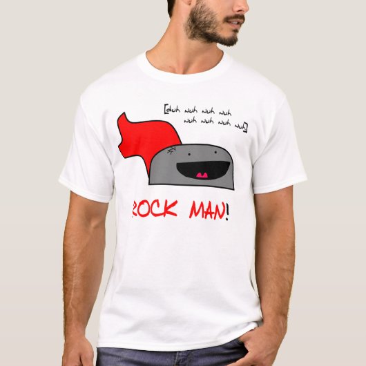 Felsen-Mann-T - Shirt (Vorderseite)
