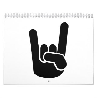 Felsen-Metallhand Kalender