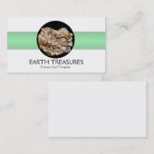 Felsen-Mineral-Dummkopf-Gold Visitenkarte (Vorne/Hinten)