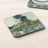 Felsen mit Eiche, Van Gogh Ölgemälde Getränkeuntersetzer (Linke Seite)