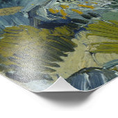 Felsen mit Eiche, Van Gogh Ölmalerei Fotodruck (Ecke)