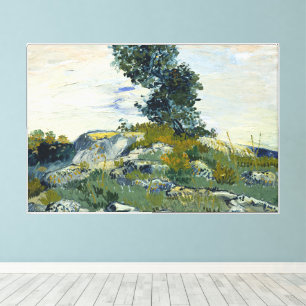Felsen mit Eiche, Van Gogh Ölmalerei Leinwanddruck
