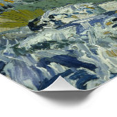 Felsen mit Eiche, Van Gogh Ölmalerei Poster (Ecke)