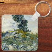 Felsen mit Eiche, Van Gogh Ölmalerei Schlüsselanhänger (Rückseite)