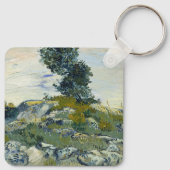 Felsen mit Eiche, Van Gogh Ölmalerei Schlüsselanhänger (Rückseite)