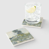 Felsen mit Eiche, Van Gogh Ölmalerei Steinuntersetzer (Seitenansicht)