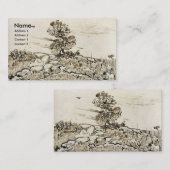 Felsen mit Oak Tree Van Gogh Kunst Visitenkarte (Vorne/Hinten)