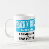 Felsen N Rollenwitwen-Tasse - Bass-Spieler! Kaffeetasse (Links)
