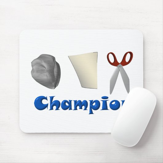 Felsen-Papierschere-Champion Mousepad (Mit Mouse)