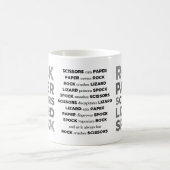 Felsen-Papierschere-Eidechse Spock Tasse mit (Mittel)