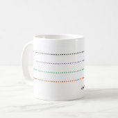 Felsen-Papierschere-Kaffee Kaffeetasse (Vorderseite Links)