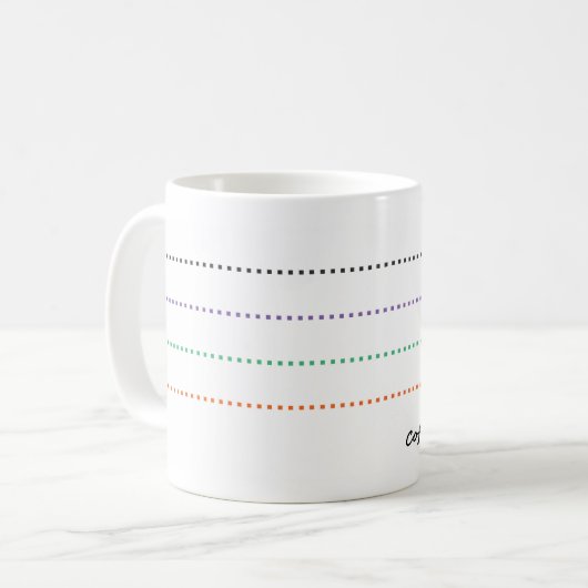 Felsen-Papierschere-Kaffee Kaffeetasse (Vorderseite Links)