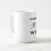 Felsen-Papierschere-lustiger Tassen-Spaß Kaffeetasse (Vorderseite Links)