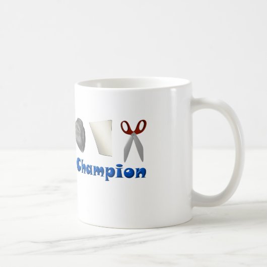 Felsen-Papierschere-Meister Kaffeetasse (Rechts)