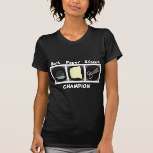 Felsen-Papierschere-Meister T-Shirt