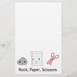 Felsen-Papierscheren Briefpapier