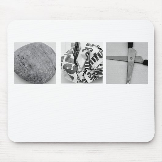 Felsen-Papierscheren Mousepad (Vorne)