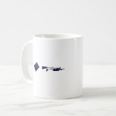 Felsen-Papierschrotflinte Kaffeetasse (Vorderseite Links)