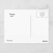 Felsen Postkarte (Rückseite)