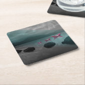 Felsen Rechteckiger Pappuntersetzer (angewinkelt)