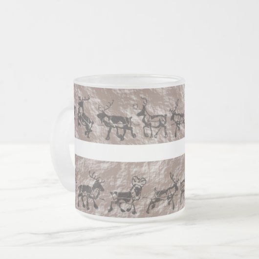 Felsen-Ren Mattglastasse (Vorderseite Links)