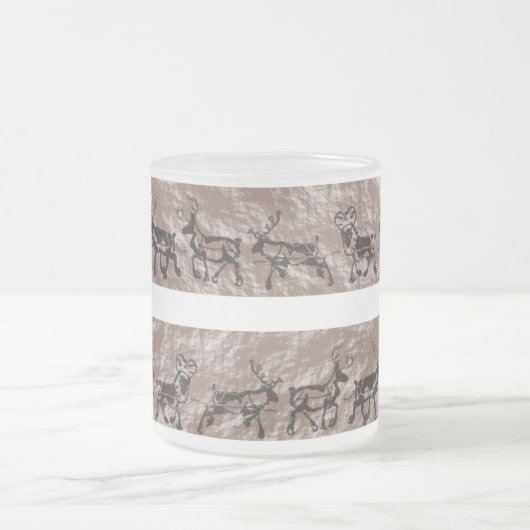 Felsen-Ren Mattglastasse (Mittel)