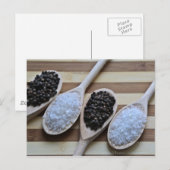 Felsen-Salz und Pfefferkörner Postkarte (Vorne/Hinten)