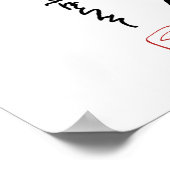 Felsen-Samurai-Gitarren-Druck Poster (Ecke)