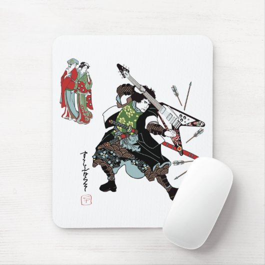 Felsen-Samurais Mousepad (Mit Mouse)