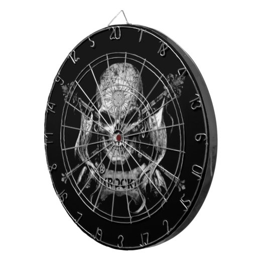 Felsen-Schädel Dartscheibe (Vorderseite rechts)