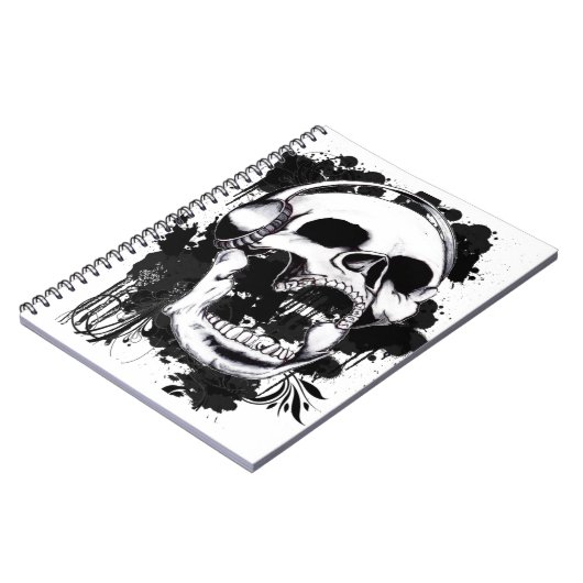 Felsen-Schädel Notizblock (Linke Seite)