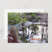 Felsen-Schrein Postkarte (Vorne/Hinten)