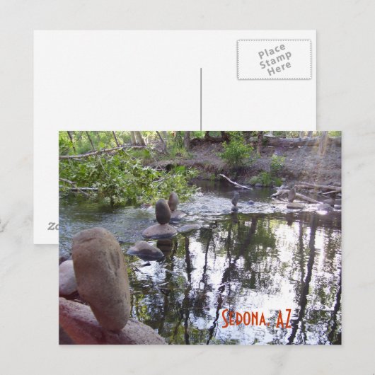 Felsen-Schrein Postkarte (Vorne/Hinten)