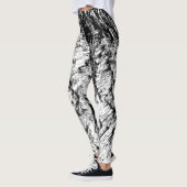 Felsen Schwarzweiss Leggings (Links)