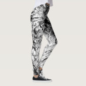 Felsen Schwarzweiss Leggings (Rechts)