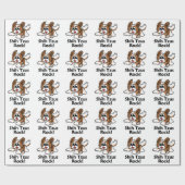 Felsen Shih Tzus! Geschenkpapier (Flach)