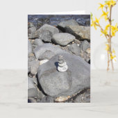 Felsen-Skulptur Karte (Gelbe Blume)