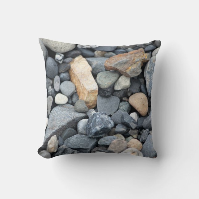 Felsen, Stein, Strandkies Kissen (Vorderseite)